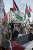 Milano - Manifestazione Pro Palestina in Piazza San Babila
