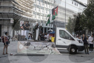 Milano - Manifestazione Pro Palestina in Piazza San Babila