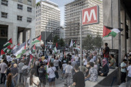 Milano - Manifestazione Pro Palestina in Piazza San Babila