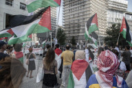 Milano - Manifestazione Pro Palestina in Piazza San Babila