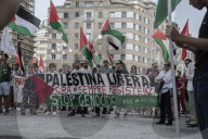 Milano - Manifestazione Pro Palestina in Piazza San Babila
