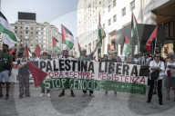 Milano - Manifestazione Pro Palestina in Piazza San Babila