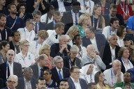 VIPs attend men's basketball final at Paris Olympics