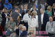 VIPs attend men's basketball final at Paris Olympics