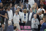 VIPs attend men's basketball final at Paris Olympics
