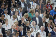 VIPs attend men's basketball final at Paris Olympics