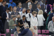 VIPs attend men's basketball final at Paris Olympics