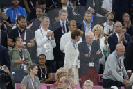 VIPs attend men's basketball final at Paris Olympics
