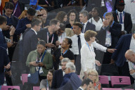VIPs attend men's basketball final at Paris Olympics