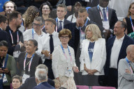 VIPs attend men's basketball final at Paris Olympics