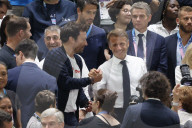 VIPs attend men's basketball final at Paris Olympics