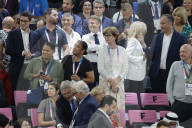 VIPs attend men's basketball final at Paris Olympics