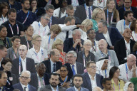 VIPs attend men's basketball final at Paris Olympics