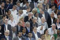 VIPs attend men's basketball final at Paris Olympics