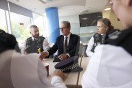 Prime Minister Keir Starmer visits Lambeth Police Station