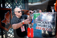 London Craft Beer Festival at Tobacco Dock, London, UK.