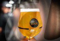 London Craft Beer Festival at Tobacco Dock, London, UK.
