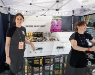London Craft Beer Festival at Tobacco Dock, London, UK.