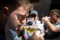 London Craft Beer Festival at Tobacco Dock, London, UK.