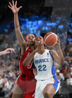 USA defeats France in women's basketball at Paris Opympics