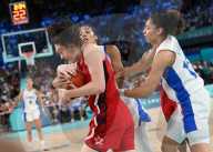 USA defeats France in women's basketball at Paris Opympics
