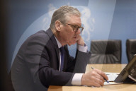 Prime Minister Keir Starmer holds Quint call