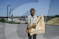 Mammoth bones found on river bank in Ukraine