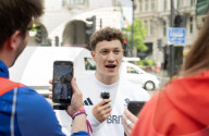 Noah Williams in Piccadilly Circus, London, UK.