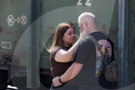 Famlies say their goodbyes as Ukraine soldiers head for frontlines