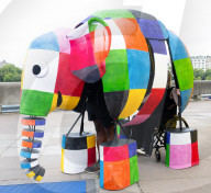 The Elmer Adventure at Southbank Centre, London, UK.