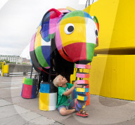 The Elmer Adventure at Southbank Centre, London, UK.