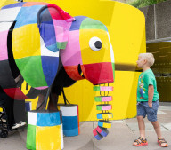 The Elmer Adventure at Southbank Centre, London, UK.
