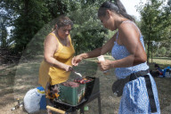 Parco Lambro. Milanesi festeggiano il ferragosto grigliando al parco