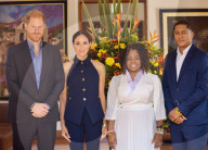 Prince Harry and Meghan four day visit to Colombia, Bogota, Colombia, day 1 - 15 Aug 2024