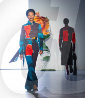 Fashion in Motion:  Orange Culture at the Victoria & Albert Museum, London, UK. 