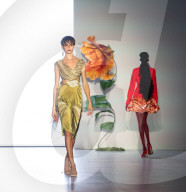 Fashion in Motion:  Orange Culture at the Victoria & Albert Museum, London, UK. 
