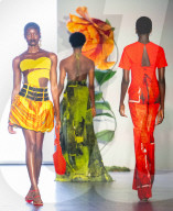 Fashion in Motion:  Orange Culture at the Victoria & Albert Museum, London, UK. 