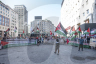 Milano P.za San Babila. Quarantaquattresimo presidio Pro-Palestina contro il genocidio.