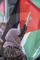 Milano P.za San Babila. Quarantaquattresimo presidio Pro-Palestina contro il genocidio.