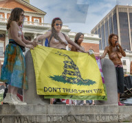 'Go Topless' rally and march in Boston