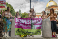 'Go Topless' rally and march in Boston