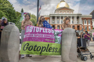 'Go Topless' rally and march in Boston