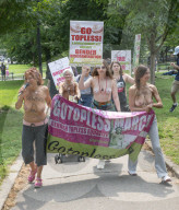 'Go Topless' rally and march in Boston