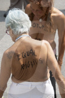 'Go Topless' rally and march in Boston