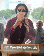 Rock legend Gene Simmons promotes his 'Moneybag Soda'