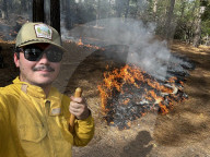 'I see what the fire may do': the college student documenting wildfires from the frontlines