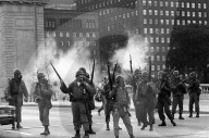 Riots in Chicago at the 1968 Democratic National Convention