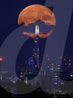 Super Blue Moon in London, UK.