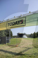 Torino, allestimento del festival Todays al Parco della Confluenza