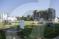Torino, allestimento del festival Todays al Parco della Confluenza